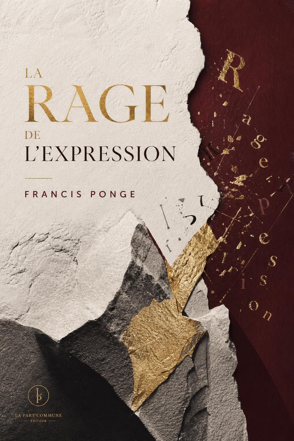 Couverture — La rage de l'expression